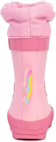 Vista 4 de London Fog Toby Botas de lluvia y nieve para niños pequeños, botas de nieve de invierno impermeables aisladas para niños pequeños, tallas de niños