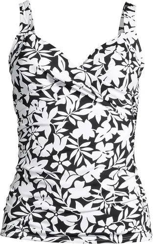 Vista 3 de Lands' End Women's Wrap Underwire Tankini Top Swimsuit