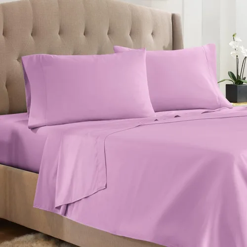 Vista 18 de Empyrean Juego de sábanas individuales - 110 GSM 4 piezas de sábanas para cama individual, sábanas de tamaño individual doble cepillado, sábanas
