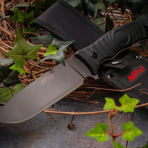 Vista 6 de MTech USA mt-20 – 70 C Fixed Blade cuchillo, gris titanio, mango negro, 10 pulgadas