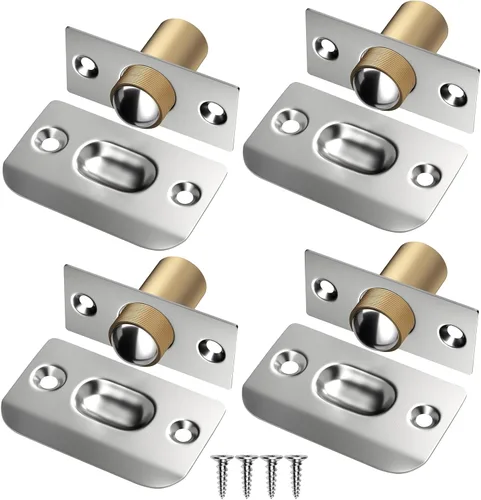 Vista 13 de Jiayi - Juego de 2 accesorios para puerta de armario, cierre de bola para puerta francesa, cierre de bola para la parte superior de la puerta