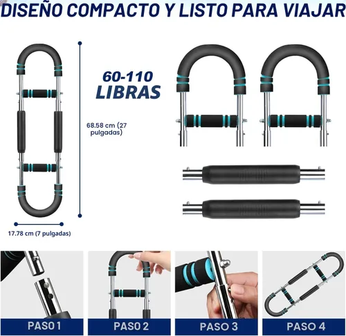 Vista 8 de Entrenador de Brazo Twister, Equipo de Entrenamiento de Pecho Ajustable de 40-100 lb, Entrenador de Brazo Power Twist, Fortalecedor de Antebrazo