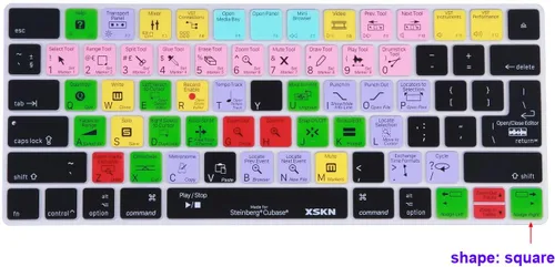 Vista 8 de Steinberg Cubase Shortcut - Funda de silicona para teclado mágico de Apple A1644 MLA22LL/A, MLA22B/A (lanzado desde 2015)