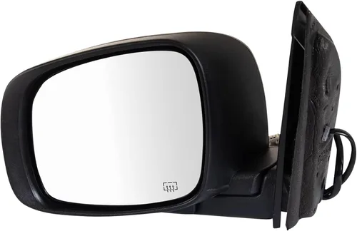 Vista 76 de TRQ Espejo plegable con calefacción eléctrica del lado del conductor con indicador de punto ciego pintura a juego negro liso compatible con Kia