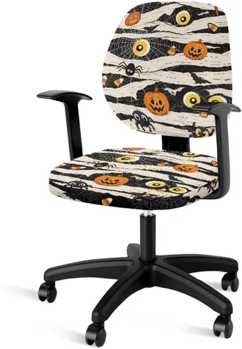 Vista 31 de Funda para silla de oficina con diseño de mariposa de 2 piezas, fundas para silla de juegos, bonitas fundas transpirables para silla de escritorio
