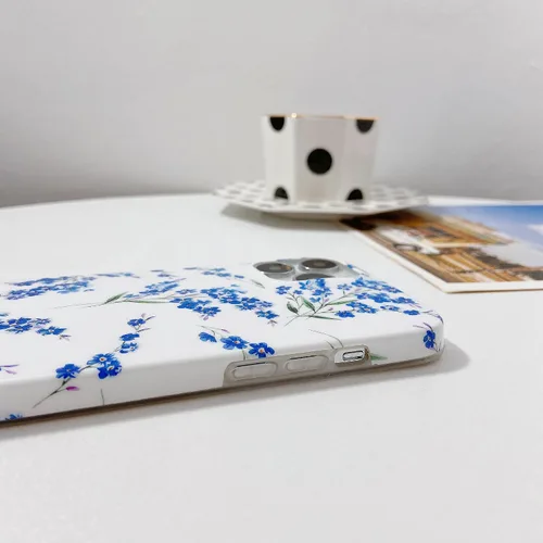 Vista 8 de J.west Funda floral para iPhone 12 y iPhone 12 Pro de 6.1 pulgadas, diseño de patrón de flores de TPU suave, parachoques a prueba de golpes