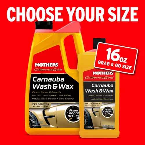 Vista 6 de Mothers California Gold Carnauba Wash & Wax, 16 onzas (05676)