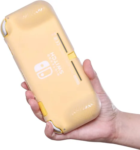 Vista 3 de ECHZOVE Funda de agarre para Nintendo Switch Lite, funda de TPU blanca transparente para Nintendo Switch lite