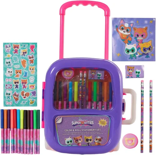 Vista 11 de Juego de Colorear y Enrollar de Barbie con Estuche de Transporte, Pegatinas y Suministros Artísticos