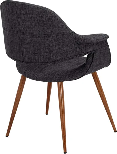 Vista 6 de Armen Living Sillón moderno de tela de carbón Phoebe