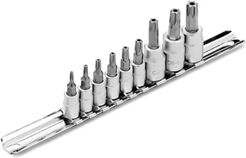 Vista 12 de Performance Tool 8 piezas 3/8" Dr. Juego de puntas para destornillador - W38860