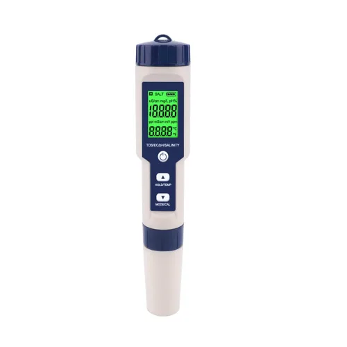 Vista 7 de Medidor de pH 7 en 1 Gomass 0.01 Probador de pH de alta precisión digital para agua TDS/EC/Salinidad/Temp/ORP/S. G/PH Probador de pluma de agua