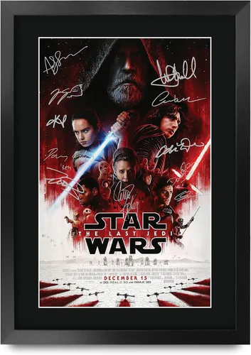 Vista 37 de HWC Trading Star Wars Episodio 1 La Amenaza Fantasma Regalos Presentación Impresa Autografiada Montaje para Fans de Recuerdos de Películas - 16" x