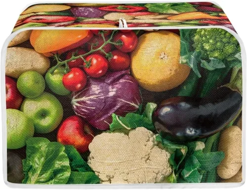 Vista 18 de DISNIMO Cubierta para tostadora de 2 rebanadas, tostadora de pan, cubierta a prueba de polvo, cubierta lavable para electrodomésticos pequeños