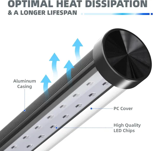 Vista 4 de Barrina Luces LED Negras, Lámpara de Luz Negra de Mesa Vertical de Pie T10, 14W, 385-400nm, Luz Negra LED de Escritorio de 1 Pie con Soporte e