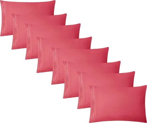 Vista 82 de Clara Clark Fundas de almohada de tamaño estándar – Funda de almohada ultra suave, fundas de almohada de microfibra ligera tamaño Queen – Juego de 2