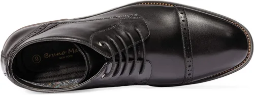 Vista 7 de Bruno Marc Botines de vestir para hombre, botas Oxford con punta de casquillo