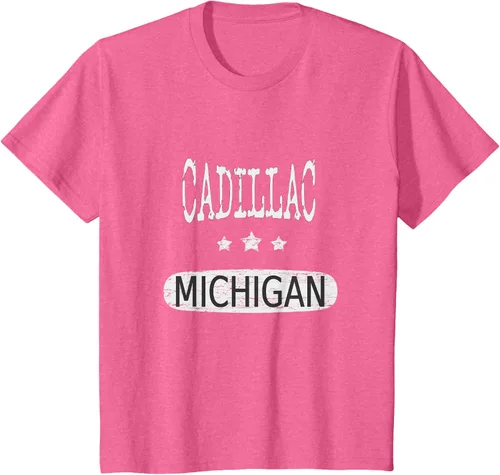 Vista 60 de Vintage Cadillac Michigan Camiseta