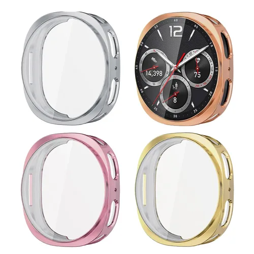 Vista 8 de (Paquete de 4) Funda Protectora de Pantalla Compatible para Samsung Galaxy Watch 6 de 40 mm (Versión 2023) Funda de Silicona Protectora Completa