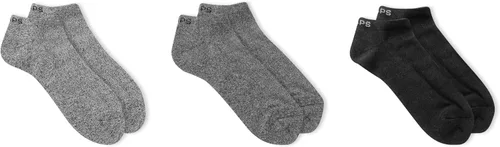 Vista 2 de Chaps Calcetines de vestir de corte bajo Marl para hombre, paquete de 3 pares - Casual Surtido