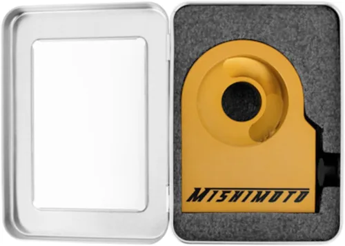Vista 5 de Mishimoto - Placa sándwich de aceite termostático MMOP-SPT Oro