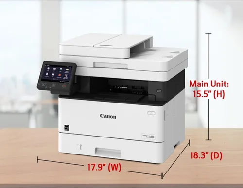 Vista 3 de imageCLASS MF445dw - Impresora láser todo en uno, inalámbrica, lista para dispositivos móviles