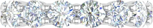 Vista 3 de FINEROCK Anillo de boda de eternidad con diamantes de 5 quilates en oro de 14 quilates, certificado IGI (colección de valor)