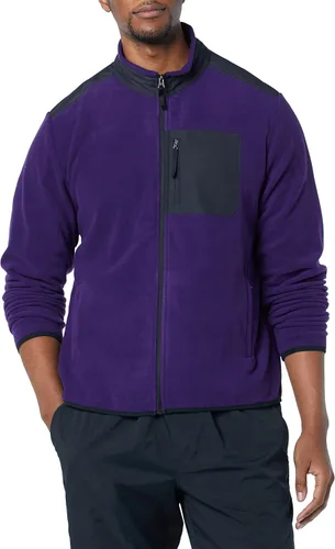 Vista 4 de Tienda Essentials - Chaqueta de vellón con cremallera completa para hombre (disponible en tallas para personas grandes y altas)