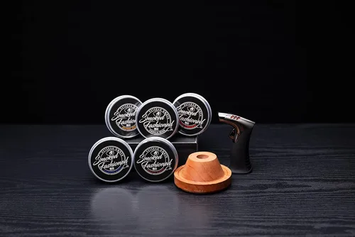 Vista 2 de VIP Bundle Kit de cóctel para ahumar con antorcha de chorro "de escritorio", cinco sabores de combustible de madera
