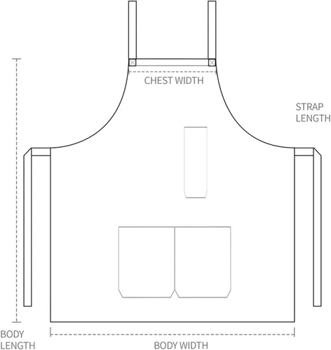 Vista 5 de Apron Waterdrop Resistant with Pockets Cooking Kitchen Aprons for Women Men Chef, Black