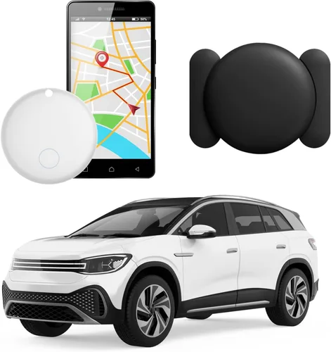 Vista 10 de Rastreador GPS para vehículos, rastreador de coche GPS oculto con funda magnética, funciona con Google Find My(sólo Android), localizador de coche