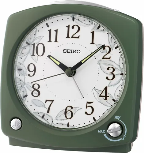 Vista 8 de SEIKO QHL097LLH Reloj despertador digital para dormitorio, azul mate, 2.6 x 2.4 pulgadas