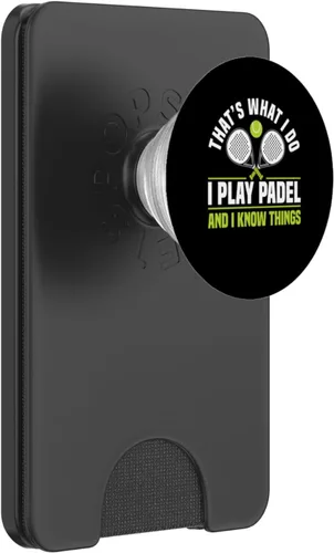 Vista 7 de Thats What I Do I Play Paleta de pádel PopSockets Adhesivo PopGrip