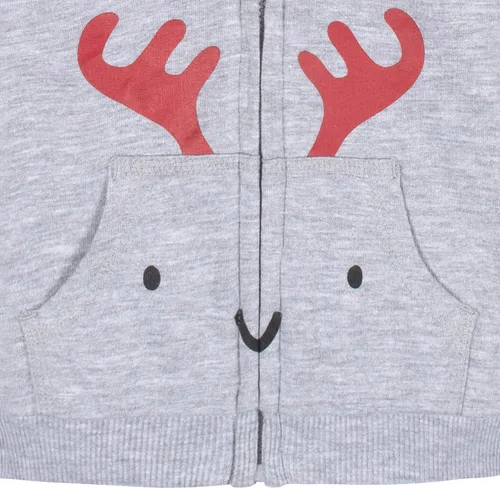 Vista 5 de Gerber Conjunto de ropa con capucha y pantalones deportivos con cremallera para bebés y niños pequeños
