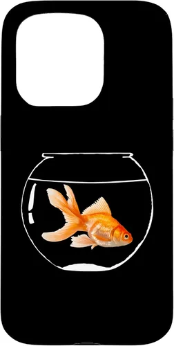 Vista 14 de iPhone 16 Goldfish Bowl Fish Fantail Goldfish Estuche para acuario de agua dulce
