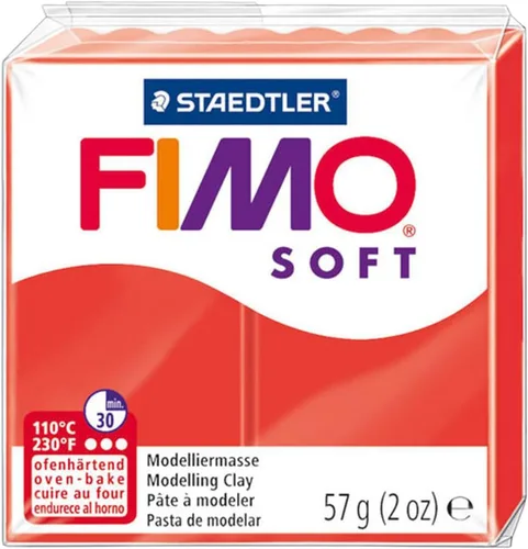 Vista 3 de FIMO Arcilla para modelar horno de polímero suave, 2.01 oz, juego de 6 unidades, colores tropicales