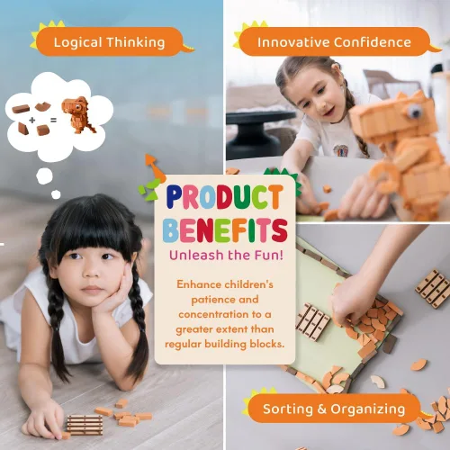 Vista 5 de Juego de construcción de dragón, juguete educativo de construcción para niños de 6 años en adelante, ladrillos de manualidades para adultos, casa