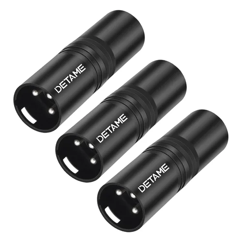 Vista 10 de Paquete de 3 adaptadores RCA hembra a XLR de 3 pines, convertidor de género cambiador de audio, adaptador XLR a RCA para amplificador mezclador