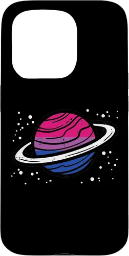 Vista 14 de iPhone 16 Bisexual Planet Saturn Bi Pride Flag Lgbtq Men Women Kids Case