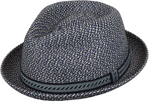 Vista 8 de Bailey of Hollywood Mannes - Sombrero trenzado Fedora Trilby para hombre Amphora