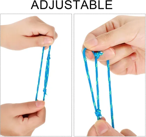 Vista 5 de WILLBOND Pulsera de amistad de neón 216 a granel para mujer, pulsera de paracaídas de regreso a clases, regalo para estudiantes, cumpleaños, aula