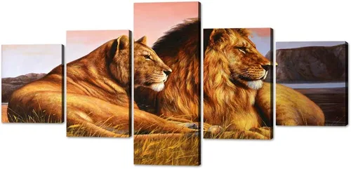 Vista 81 de 5 piezas de pintura sobre lienzo ardiente de fénix dibujado en estilo heráldico fuego fénix arte de pared vintage impresiones obras de arte arte