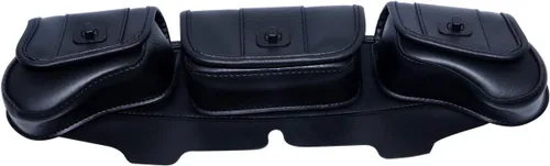 Vista 10 de Bolsa para parabrisas con 3 bolsillos compatible con Harley Touring Electra Glide Street Glide FLHT FLHTC FLHX FLHTK 1996-2013