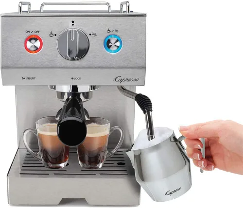 Vista 2 de Capresso Cafe Select - Máquina profesional de café espresso y capuchino de acero inoxidable
