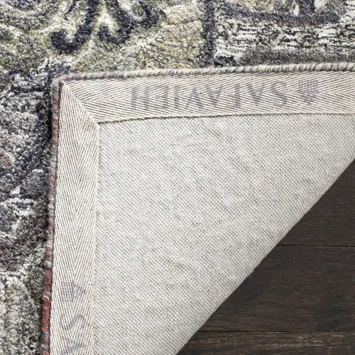 Vista 43 de SAFAVIEH Marquee Collection - Alfombra decorativa, 2 x 3 pies, beige y marfil, lana de medallón de mandala hecha a mano, ideal para zonas de alto
