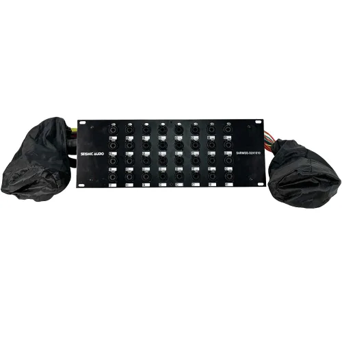 Vista 6 de Seismic Audio - SARMSS-32x1010-32 Canales XLR TRS Combo Splitter Snake Cable - Dos troncos XLR de 10