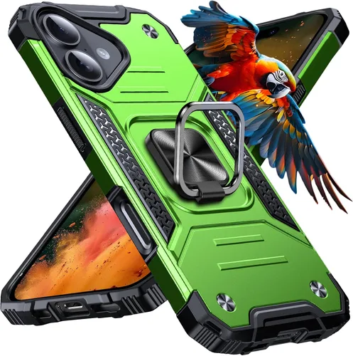 Vista 79 de Anqrp Funda resistente para iPhone 6/7/8/SE/SE2 con soporte de anillo mejorado y agarre, grado militar, a prueba de golpes, resistente y robusta