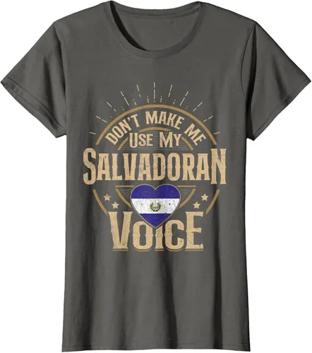Vista 7 de Camiseta de recuerdos de la bandera de El Salvador para hombres y mujeres salvadoreños, Negro, S