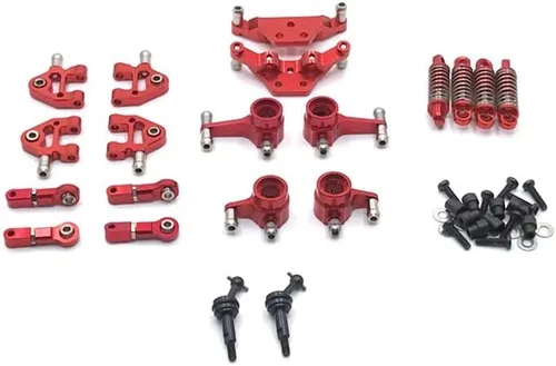 Vista 3 de Kit de coche de carreras WLtoys, RC Drift Car Metal Upgrade Swing Arm Steering Cup Shock Dog Bone Kit para WLtoys 1/28 284131 K969 K979 K989 K999