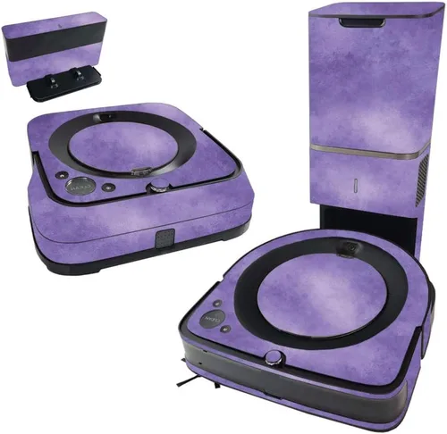 Vista 5 de MightySkins Skin compatible con iRobot Roomba s9+ Vacuum & Braava Jet m6 Bundle – Placa de diamante negro y cubierta de vinilo única, fácil